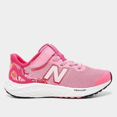 Imagem de Tênis Infantil New Balance Arishi V4, Rosa, 32