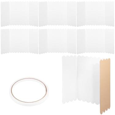 Imagem de 8 quadros de pôster com três dobras, painéis de apresentação de 61 x 38 cm, papelão ondulado dobrável com rolos de fitas adesivas de dupla face para feiras de ciências, projetos escolares, exposições