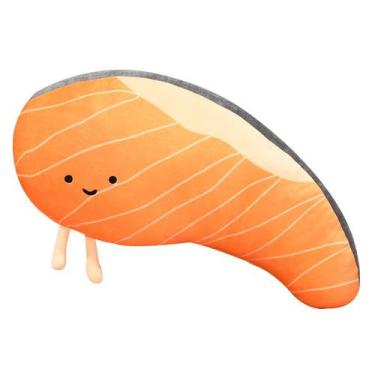 Imagem de Almofada de pelúcia para salmão e peixe Creative Soft Stuffed Cartoon 
