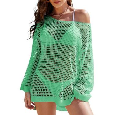 Imagem de Vestido de praia de crochê Swimsuit Cover Up Buauty para mulheres
