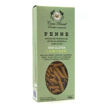 Imagem de Macarrão Penne de Farinha de Lentilha Amarela Sem Glúten Ceres Brasil 