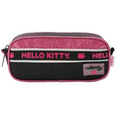 Imagem de ESTOJO DUPLO JUVENIL HELLO KITTY ROCK 14333-Feminino