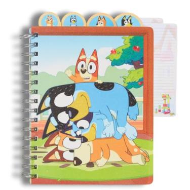 Imagem de Innovative Designs Caderno Bluey Tab, encadernado em espiral, 96 páginas forradas, 20 x 18 cm, azul