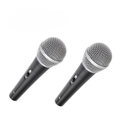 Imagem de Microfone com fio profissional Cabo de 5 metros Interruptor de alimentação Saída P10 (2)