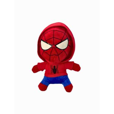 Imagem de Brinquedo Pelúcia Homem-Aranha Capuz Spider Man Marvel 20Cm