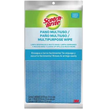 Imagem de Pano Multiuso Azul SCOTCH Brite com 5 Unidades