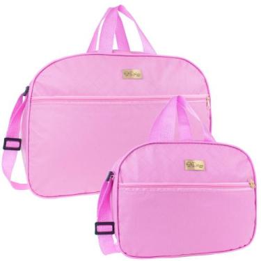 Imagem de Kit Bolsa Mala Maternidade Bebe Várias Cores Menina/Menino Cor:Rosa Cl