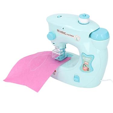 Imagem de aqxreight Máquina de Costura Mini Requintado Interessante Portátil Crianças Máquina de Costura Elétrica Brinquedo para Crianças Tipo 2 que Captura do Tamanho do Olho da Criança Crianças Costurando