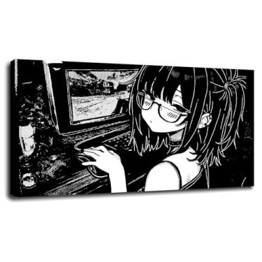 Imagem de Anime Mice Wall Art Counter Canvas Prints Strike Poster para casa conjunto de 1 decorações com moldura 50.8 cm x 30.5 cm