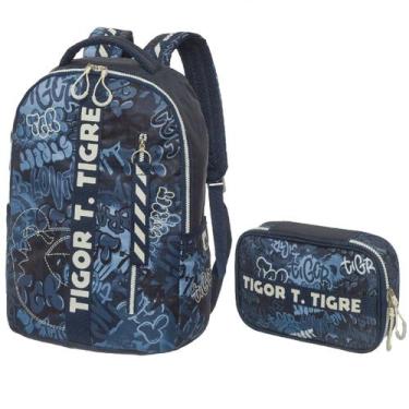 Imagem de Kit Mochila Costas Estojo Box Tigor T Tigre Lovit Street Pacific