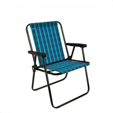 Imagem de Cadeira de praia, aço, jardim de praia com piscina, camping portátil