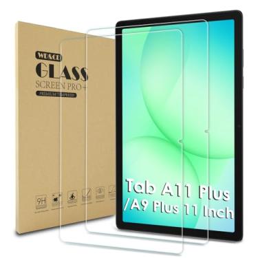 Imagem de WD&CD Pacote com 2 protetores de tela compatíveis com Samsung Galaxy Tab A11 Plus / A9 Plus 28 cm, película de vidro temperado de substituição para Galaxy Tab A11 Plus 28 cm 【Antiarranhões】【Antibolhas