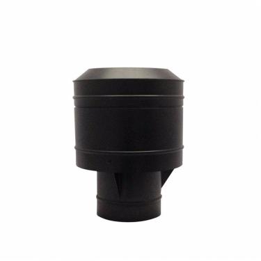 Imagem de Chapéu Preto Tipo Canhão Sputinik Chaminé 200 Mm De Diâmetro