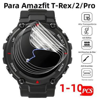 Imagem de Protetor De Tela Para Smartwatch Huami Amazfit T-Rex, T-Rex 2 E T-Rex 