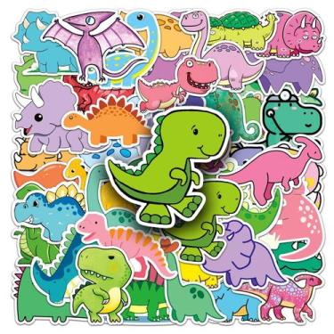 Imagem de Adesivos Chameleon Cartoon Lizard Decalques 50 unidades à prova d'água