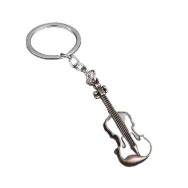 Imagem de Chaveiro: guitarra vintage, violino, metal, liga de zinco 11,9 g - yiw