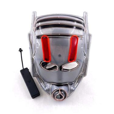 Imagem de Máscara de cosplay Homem-Formiga brilhando em festa de terror engraçad