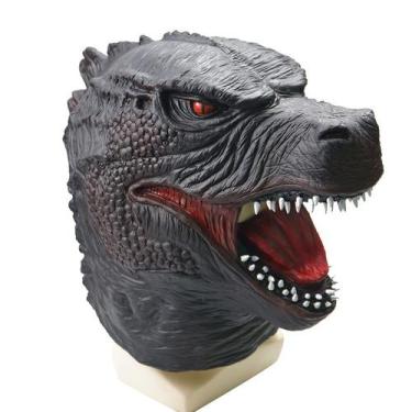 Imagem de Máscara Godzilla Scary Resin Full Face com dentes afiados para adultos