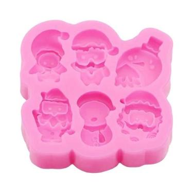 Imagem de Molde De Silicone Para Bolo De Fondant De Natal Com Papai Noel, Boneco