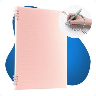 Imagem de Caderno Pautado De Anotações Capa Mole Transparente 80 Folha - Decore 