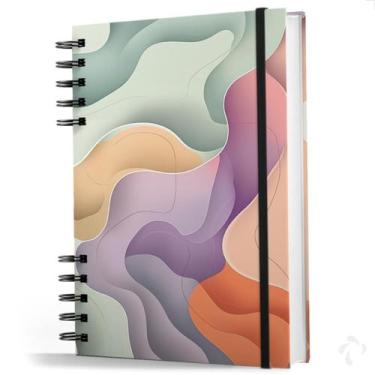 Imagem de Caderno De Anotações Capa Dura Coleção Clean Curvas Colorful - NISTI P