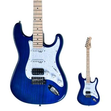 Imagem de Guitarra Strato Ash Shelter SSW ASH PRO Transparent Blue