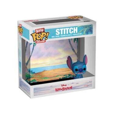 Imagem de Boneco Colecionável Bitty Pop! Deluxe Funko Stitch na Praia Vinil 2,3c