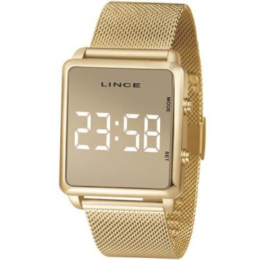 Imagem de Relógio LINCE feminino digital dourado MDG4619L BXKX