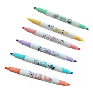Imagem de Marca Texto perfumado 2 pontas varias cores - papelaria - material esc