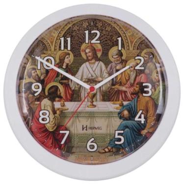 Imagem de Relógio de Parede Analógico Herweg 6697 021 Branco