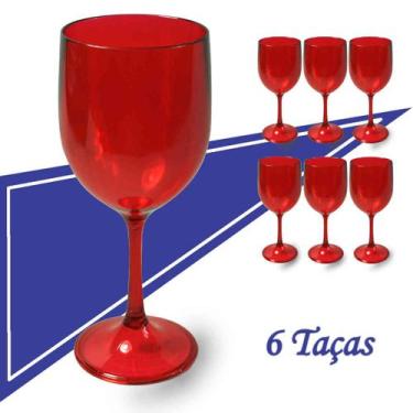 Imagem de Taça Em Acrilico Para Vinho Cerveja Frisante Espumante Drinks e Coquet