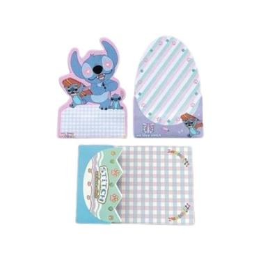 Imagem de Kit Completo Papelaria Kawaii Escolar Escritório Fofo Stitch 7 Itens V