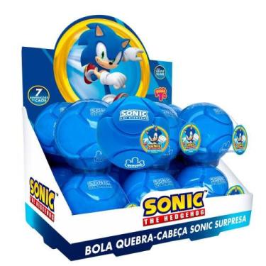 Imagem de Bola Quebra Cabeça Infantil 3939 Tema Sonic Surpresa Educativa para Cr