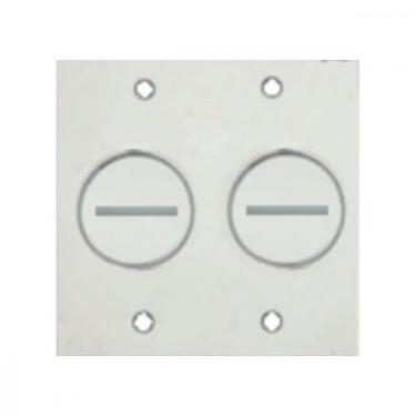 Imagem de Placa Piso Inox 4X4 Para 2 Rosca Pi442Ro - Stamplac