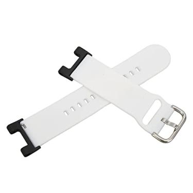 Imagem de Pulseira de relógio, pulseira de relógio inteligente antiderrapante respirável de cor sólida para smartwatch Aamazfit T‑Rex Pro Branco