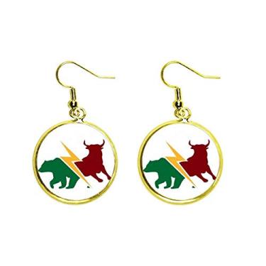 Imagem de Brinco feminino com pingente de orelha de urso Bull Market Separation, Metal