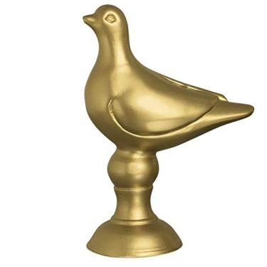 Imagem de Pombinha No Pedestal Ceramicas Pegorin Bronze