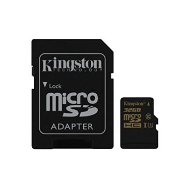 Imagem de Cartao de Memoria Classe 10 Kingston SDCG/32GB Micro SDHC GOLD 32GB UHS-I U3 com Adaptador SD