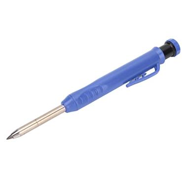 Imagem de Lápis mecânico de carpinteiro com apontador de madeira para trabalhar madeira escriba ferramentas para arquiteto de desenho de construção(Azul)