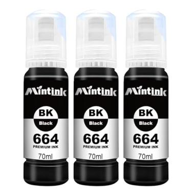 Imagem de 664 frascos de refil de tinta preta compatíveis com tinta preta Epson 664 para impressora ET-2650 ET-2550 ET-16500 ET-4500 ET-4550 ET-3600 ET-2600 ET-4550