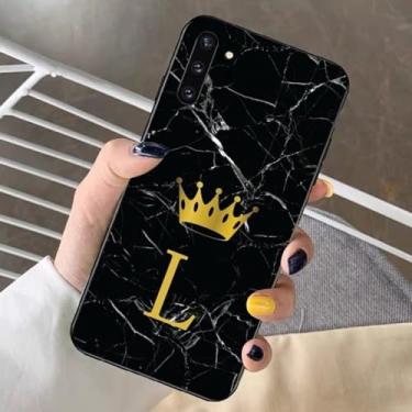 Imagem de Letra inicial de a a z capa de telefone para redmi note 4x5 a 6 7 8 pro t 9 pro 9s 10 pro 11 pro 11s 11epro poco m3pro, z11, para note 9pro 4g