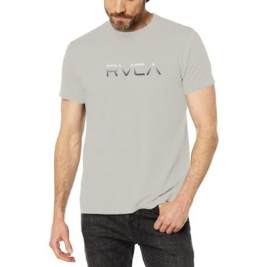 Imagem de RVCA Camiseta masculina manga curta gola redonda camiseta masculina, Branco, GG