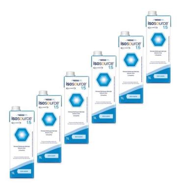 Imagem de Isosource 1.5 1000ML  Nestlé (Kit c/ 06 Unidades) - Nestlé Isosource 1