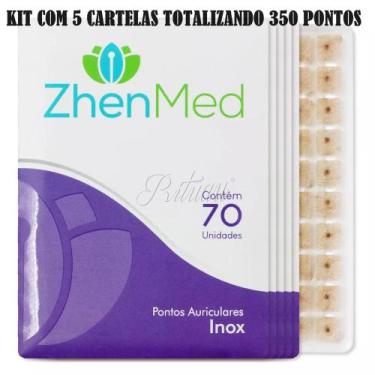 Imagem de Kit Ponto Auriculoterapia Inox Auricular C/ Micropore 350 Un - GoldLif
