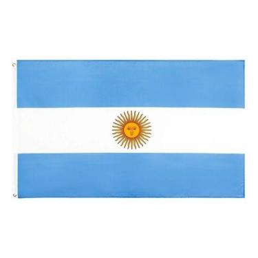 Imagem de Bandeira Argentina - 1,50x0,90mt Poliéster Cetim - WCAN