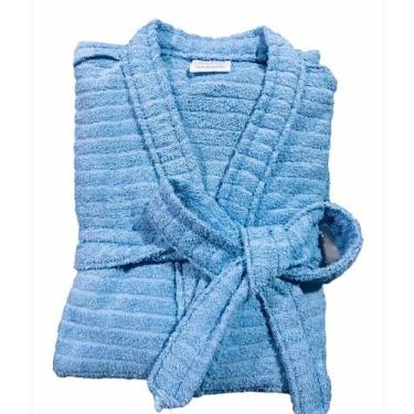 Imagem de Roupão de Banho Briza Atoalhado Juvenil 100% Algodão Manga Curta (4013