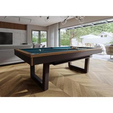 Imagem de Mesa de Sinuca/Bilhar com Tampo de Jantar - 2,53x1,40 - Nelson Bilhare