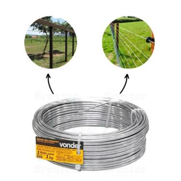 Imagem de Arame Galv. Indústria Construção Nº18 Bwg 18 Fio 1,24mm 1kg - VONDER