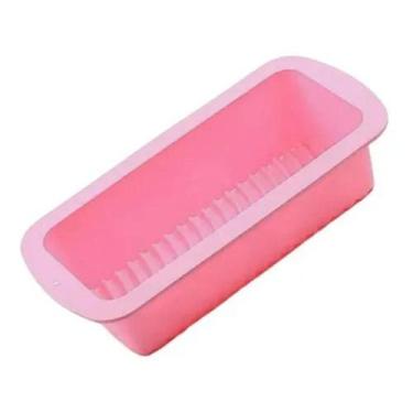 Imagem de Forma de Silicone Retangular Assadeira  - wincy, Rosa