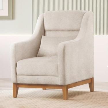 Imagem de Poltrona Encosto Alto Linho Áquila - Zurc Decor